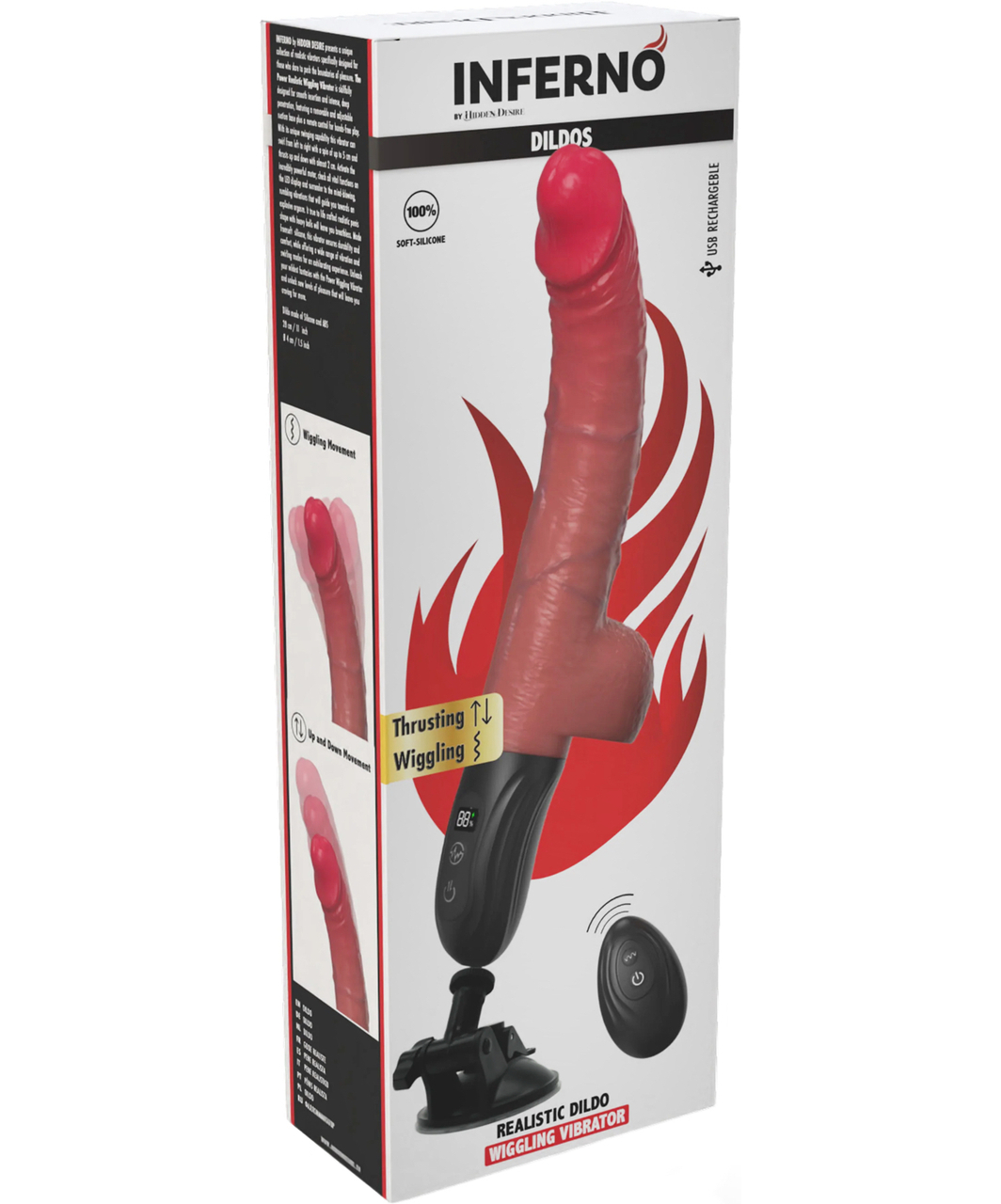Hidden Desire Wiggling Thruster Lifelike Vibrator