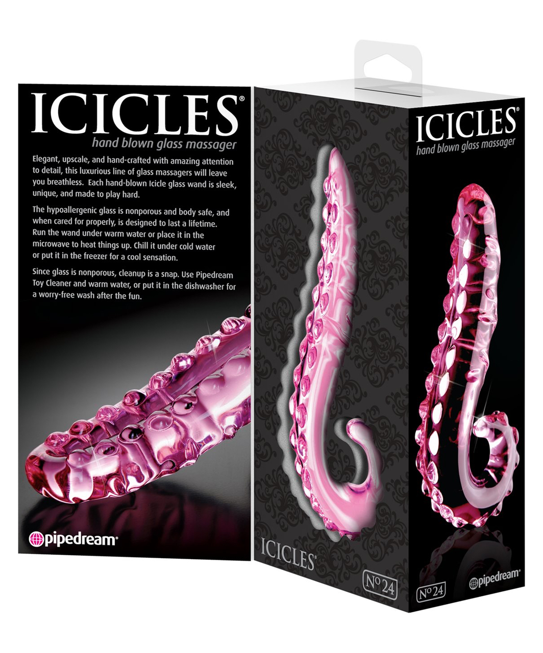 Icicles No. 24 klaasist dildo