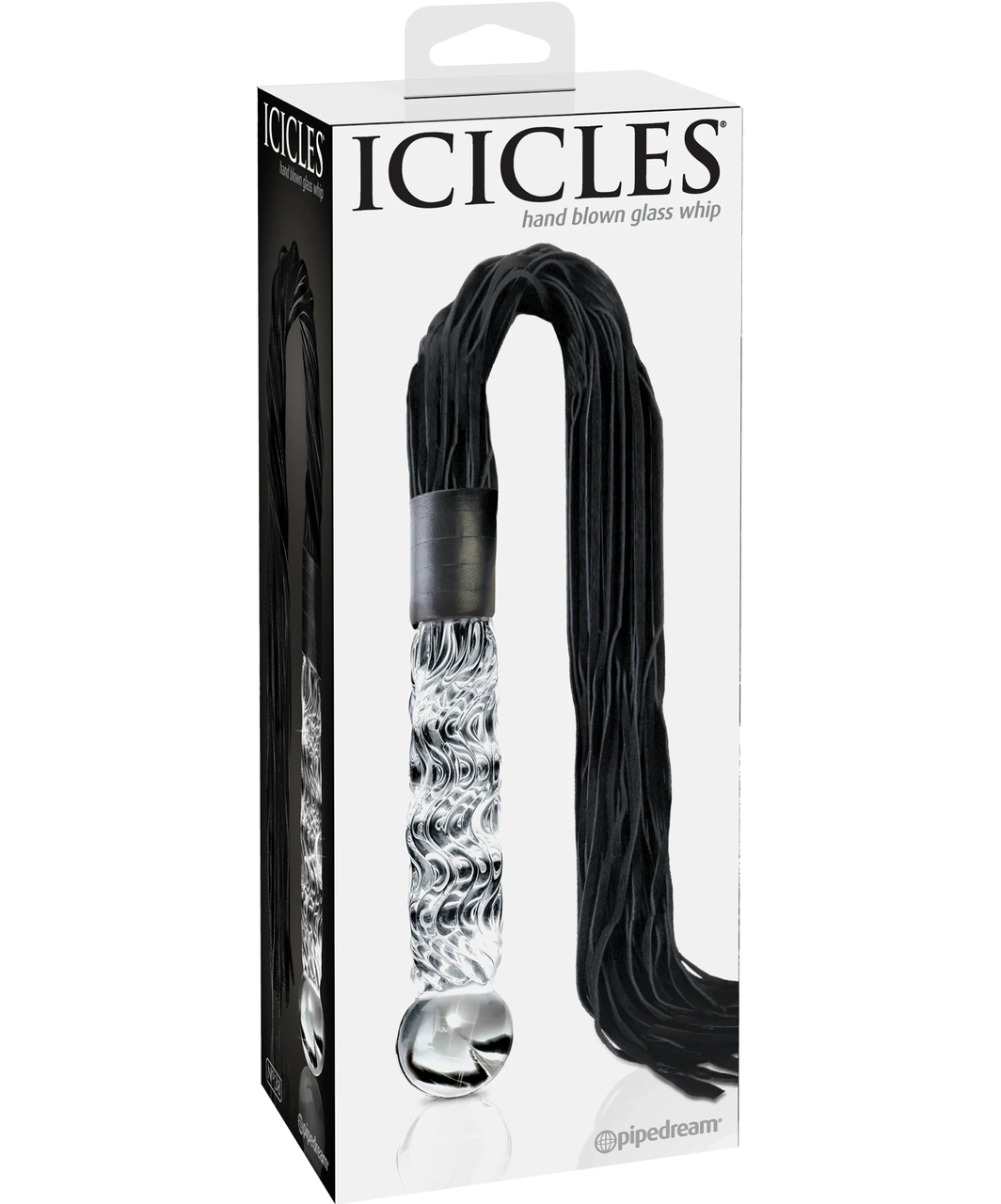 Icicles No. 38 замшевая плеть со стеклянной ручкой