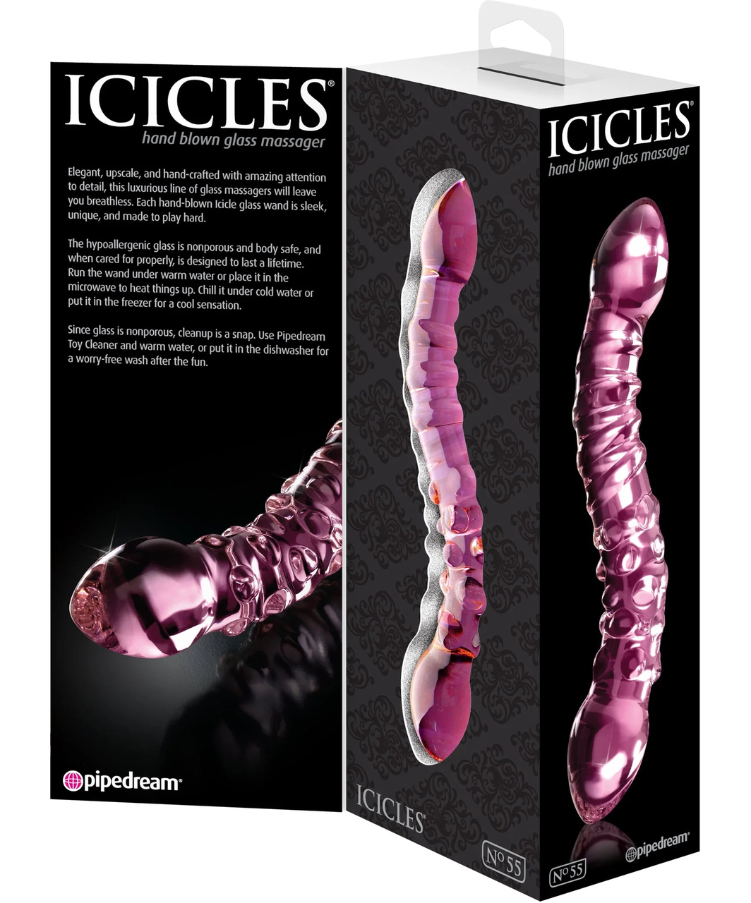 Icicles No. 55 стеклянный дилдо