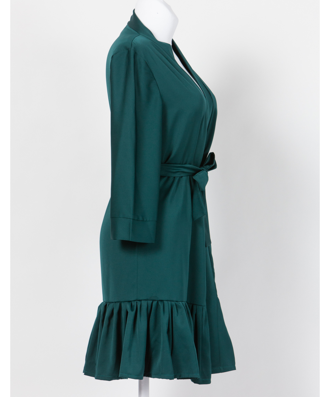 SexyStyle emerald green robe with flounce hem