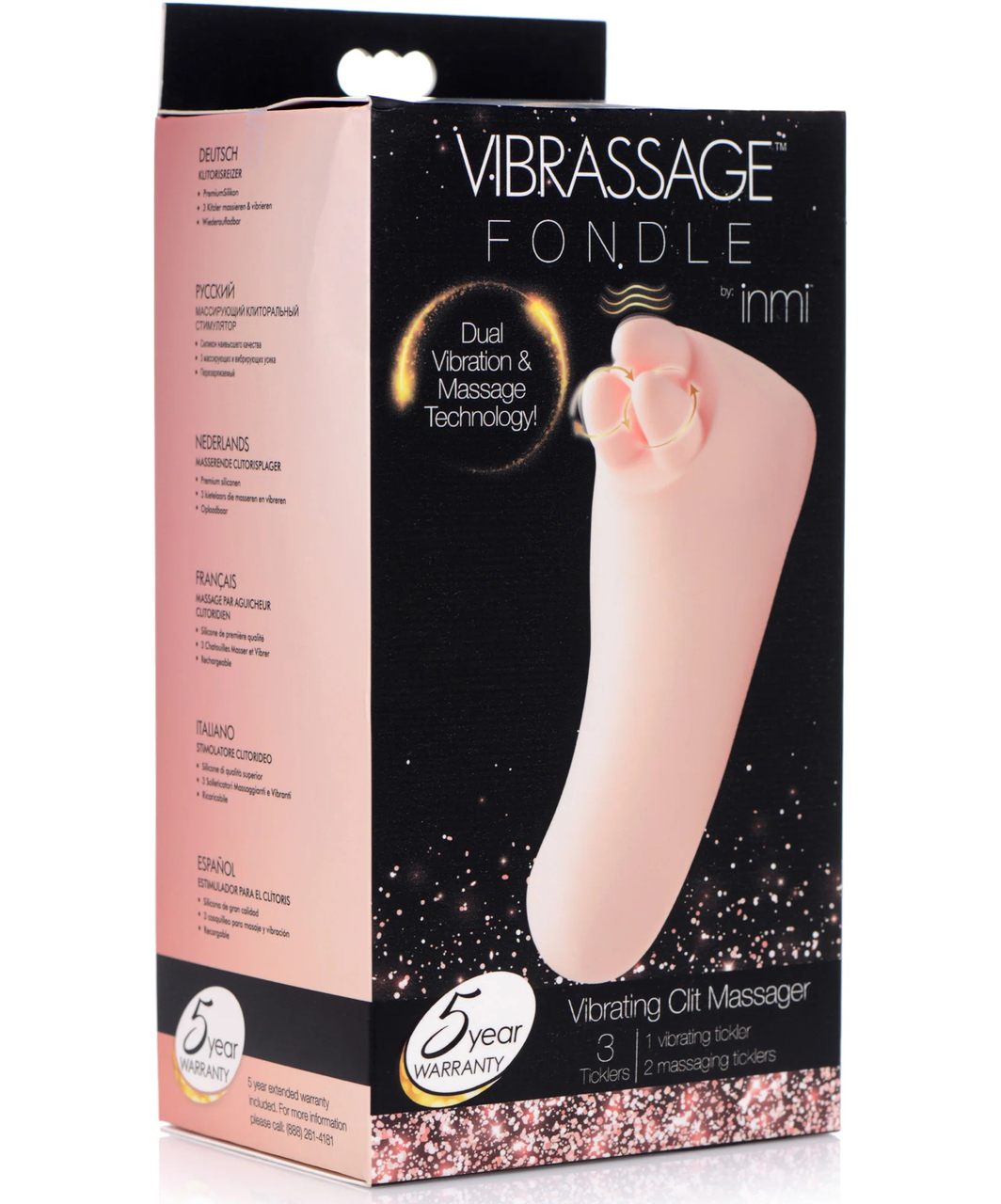 Inmi Vibrassage Fondle Dual Technology Clit Massager