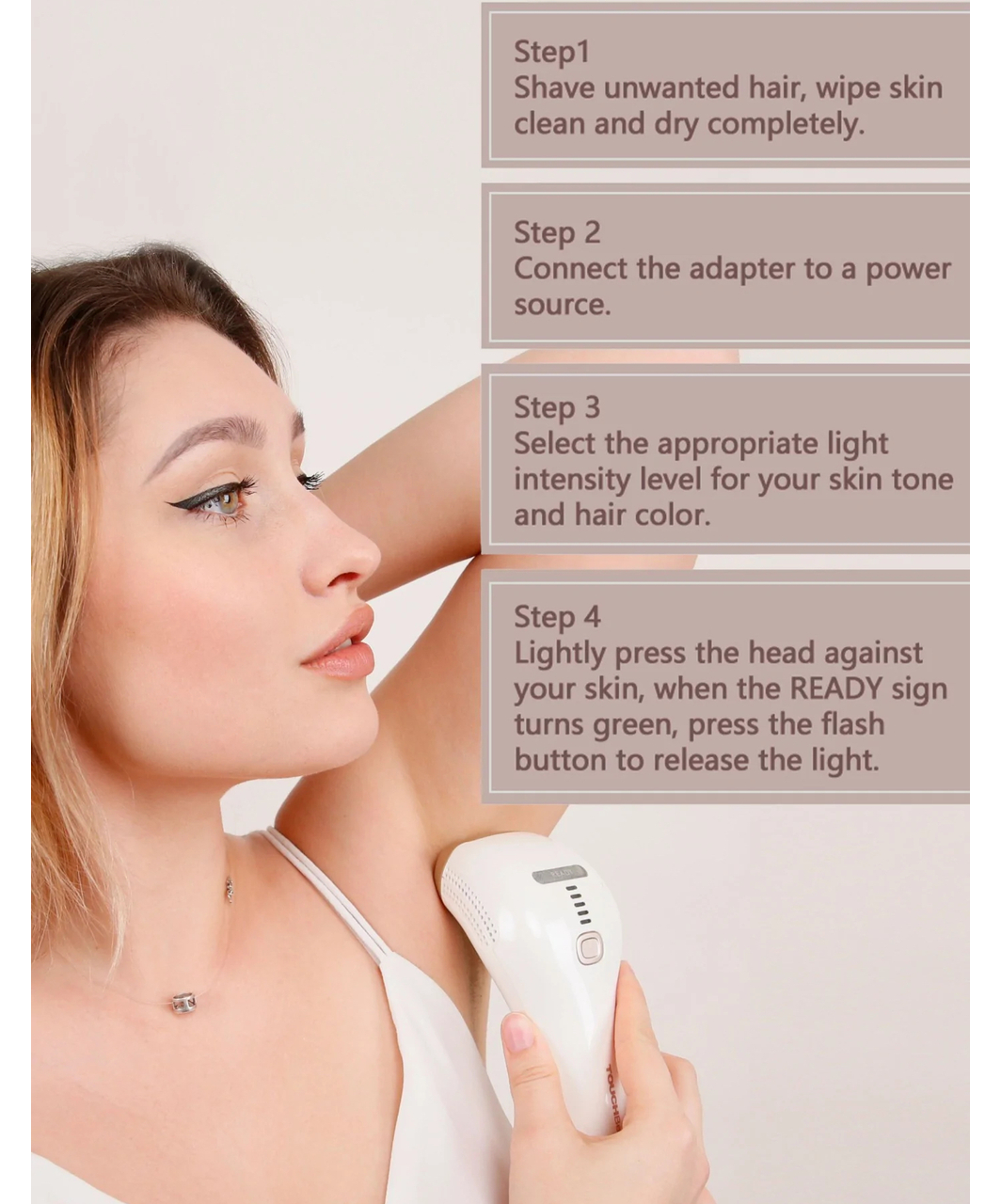 Intimate Health IPL hair removal device