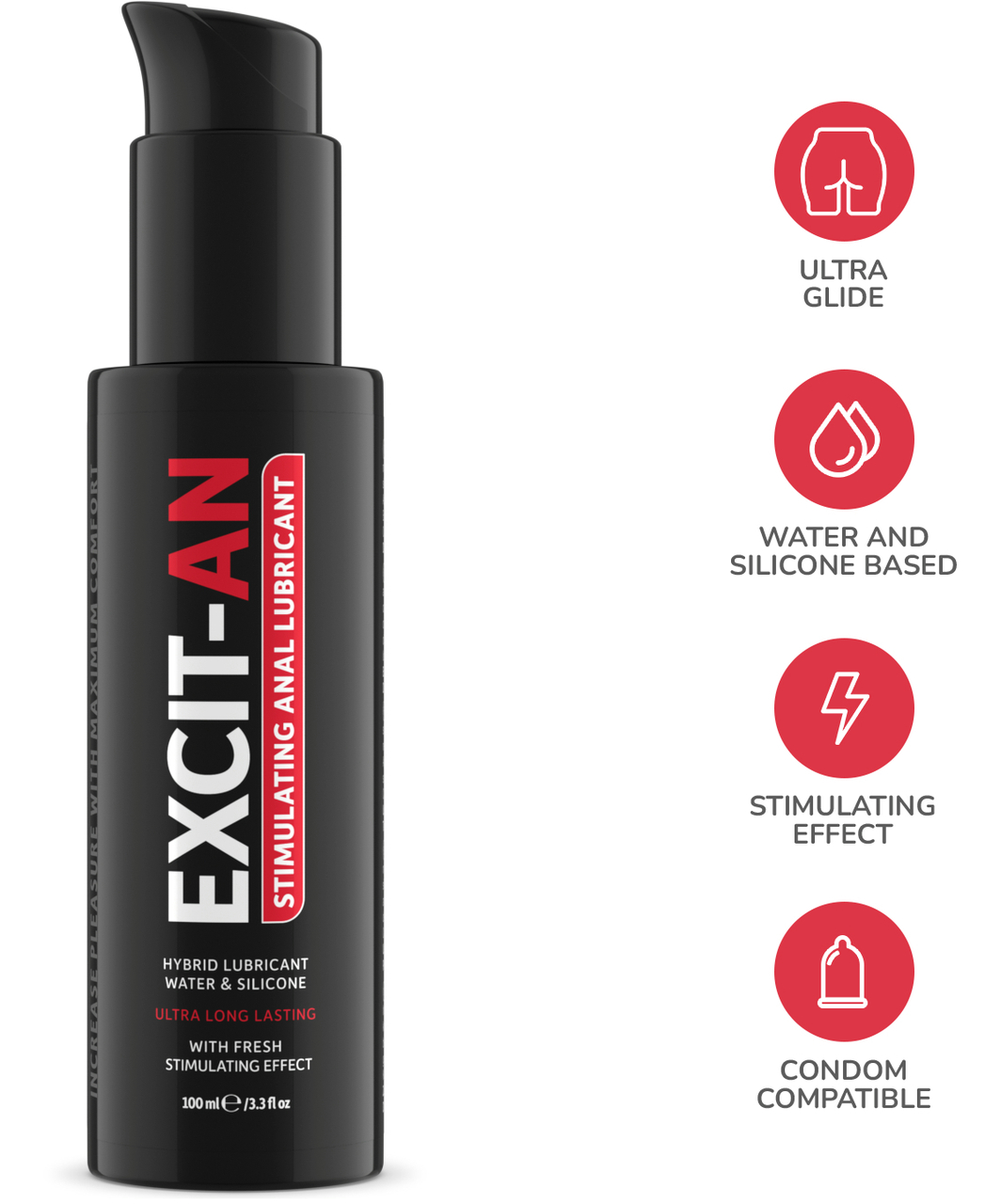 IntimateLine Excit-An stimulējošs lubrikants anālajam seksam 100 ml