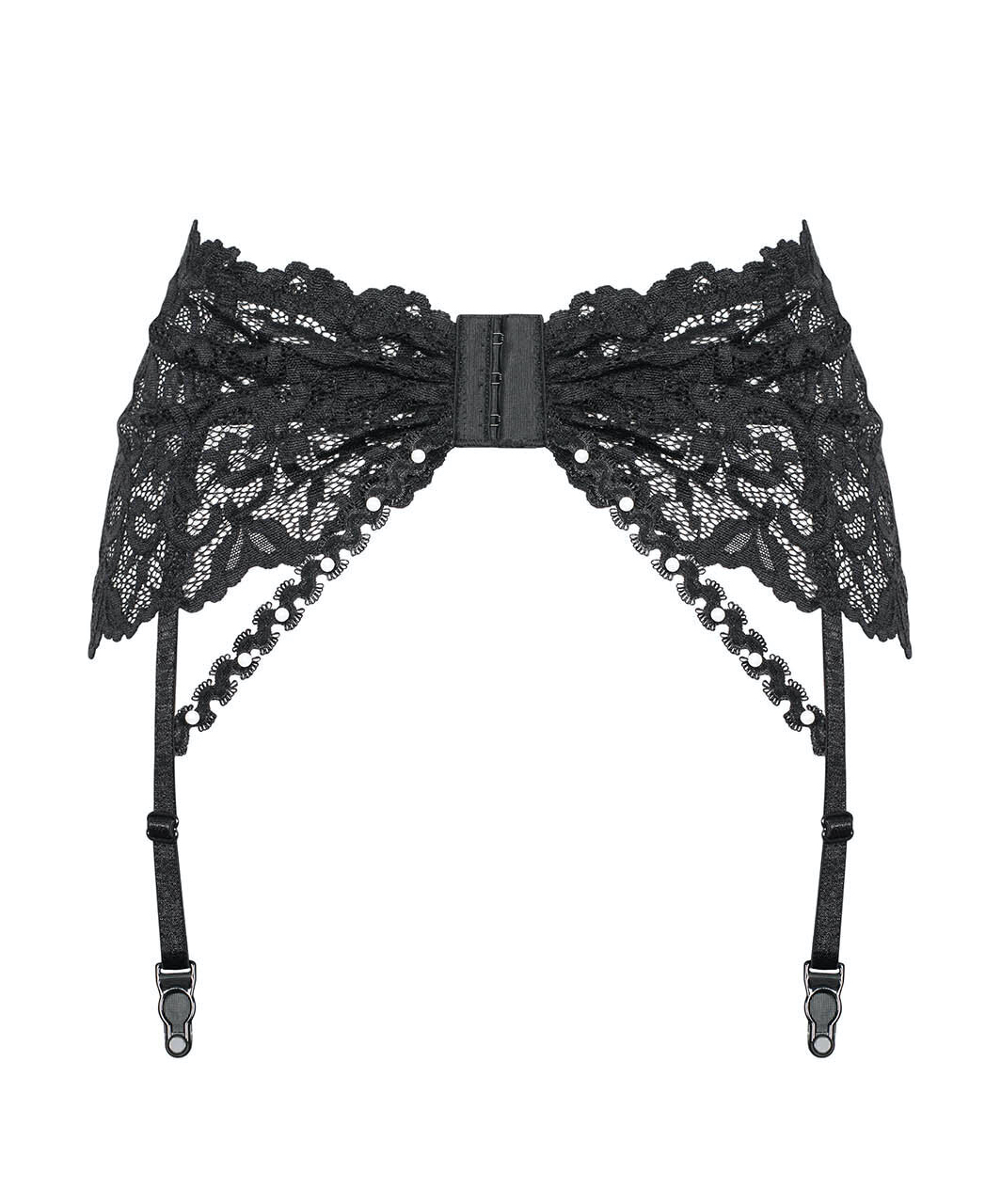 Obsessive black lace garter belt