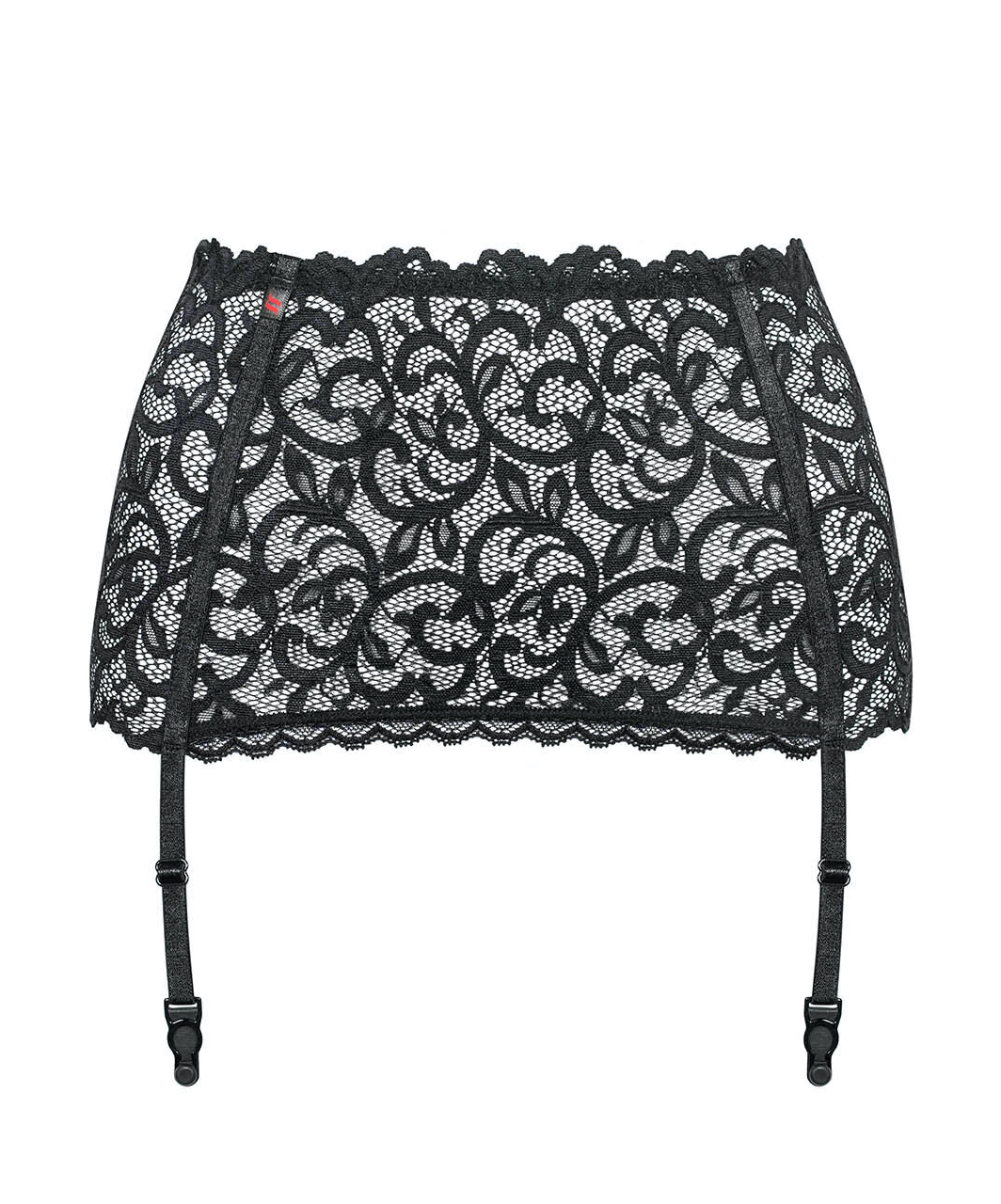 Obsessive black lace garter belt