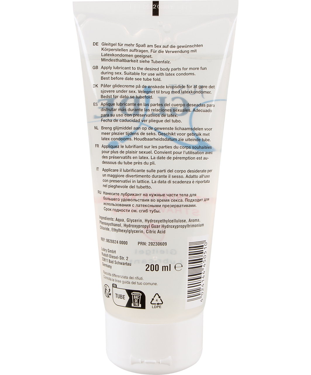 Just Glide Strawberry Flavoured Lubricant (50 / 200 ml)