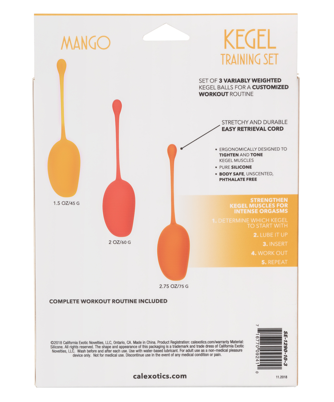 CalExotics Kegel Training Set Mango