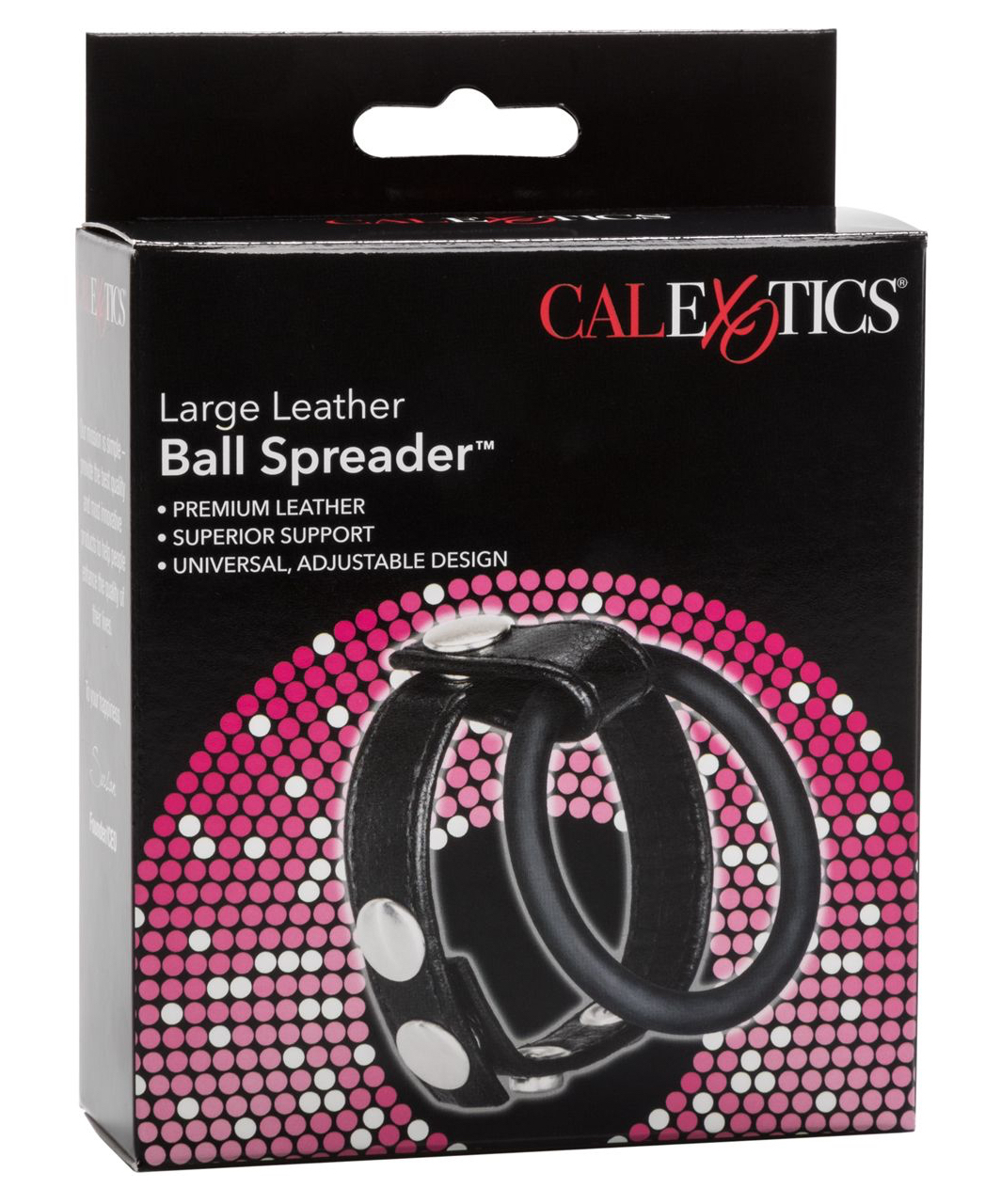 CalExotics Leather Ball Spreader penio žiedas