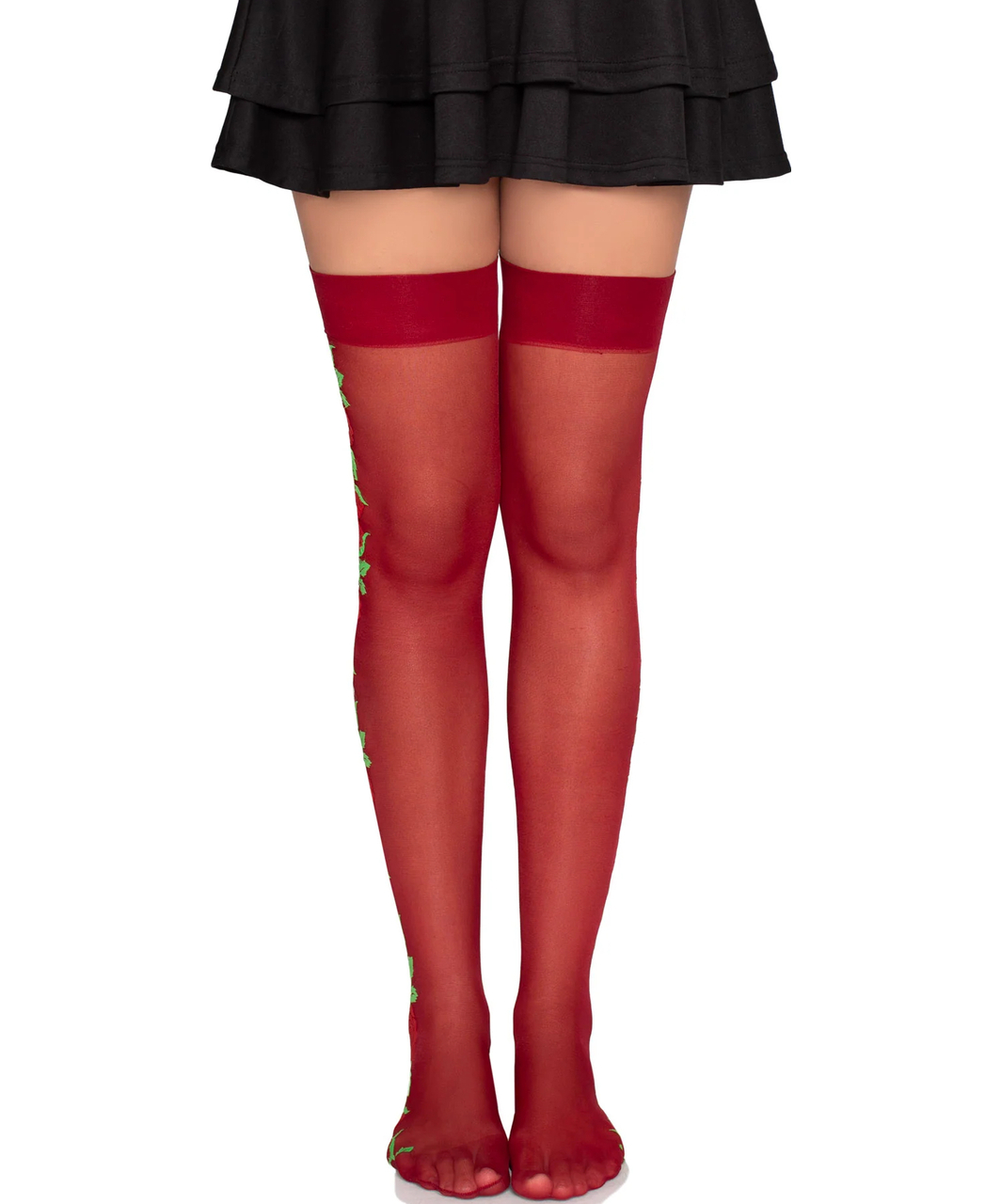 Leg Avenue Roselle punased mustrilised sukad