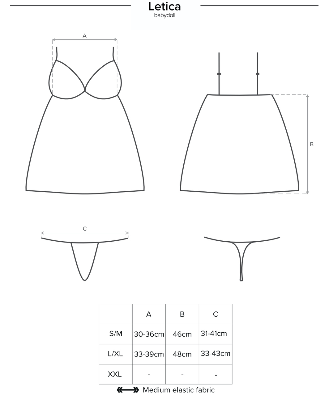 Obsessive black sheer babydoll