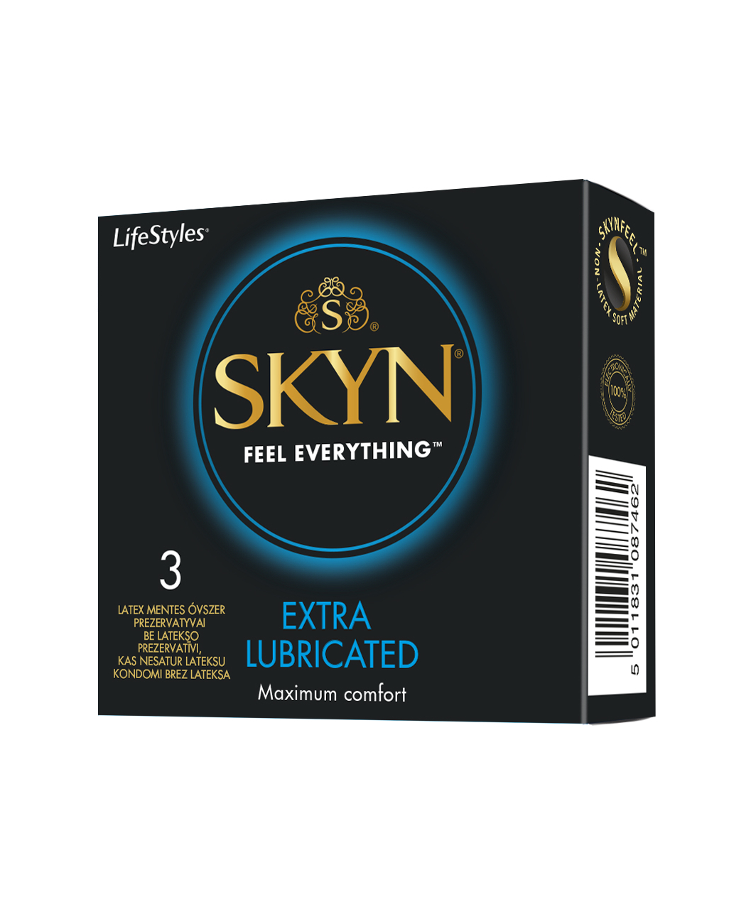 SKYN Extra Lubricated prezervatyvai (3 / 10 vnt.)