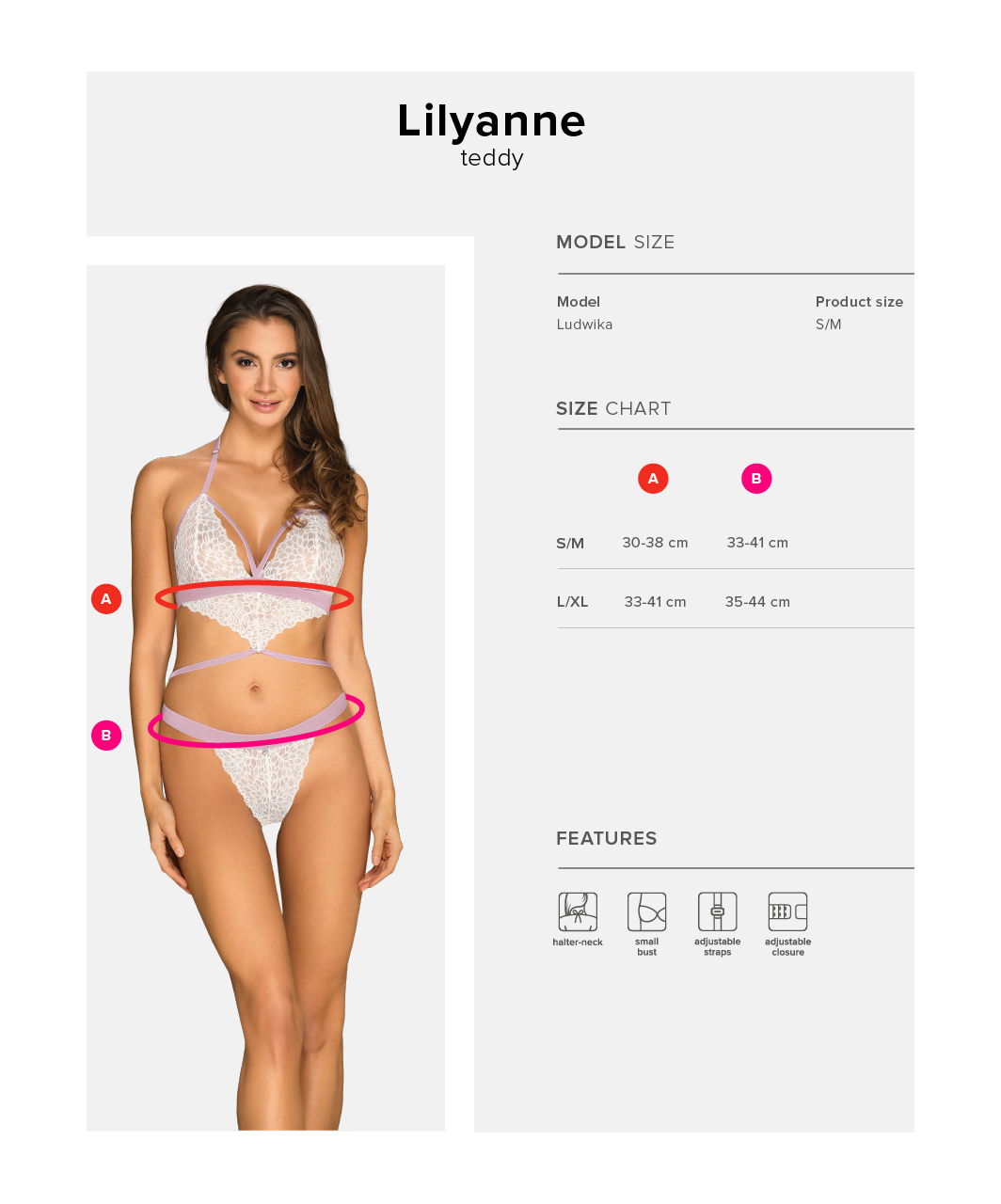 Obsessive Lilyanne valgest pitsist bodi