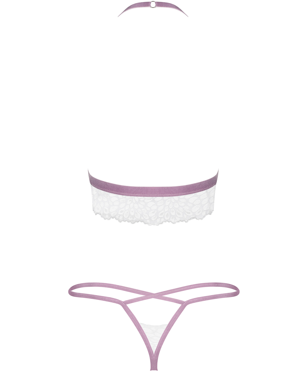 Obsessive Lilyanne white lace lingerie set