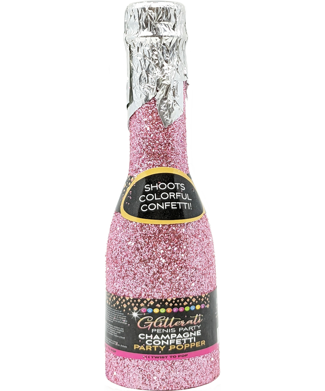 Little Genie Šampano butelis su penio konfeti partija Popper