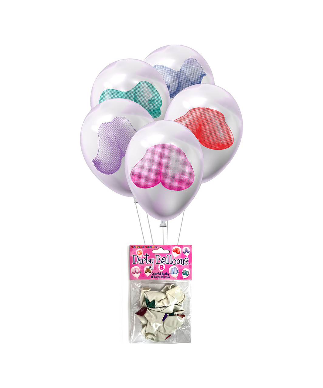 Little Genie Dirty Balloons Colorful Booby (8 pcs)