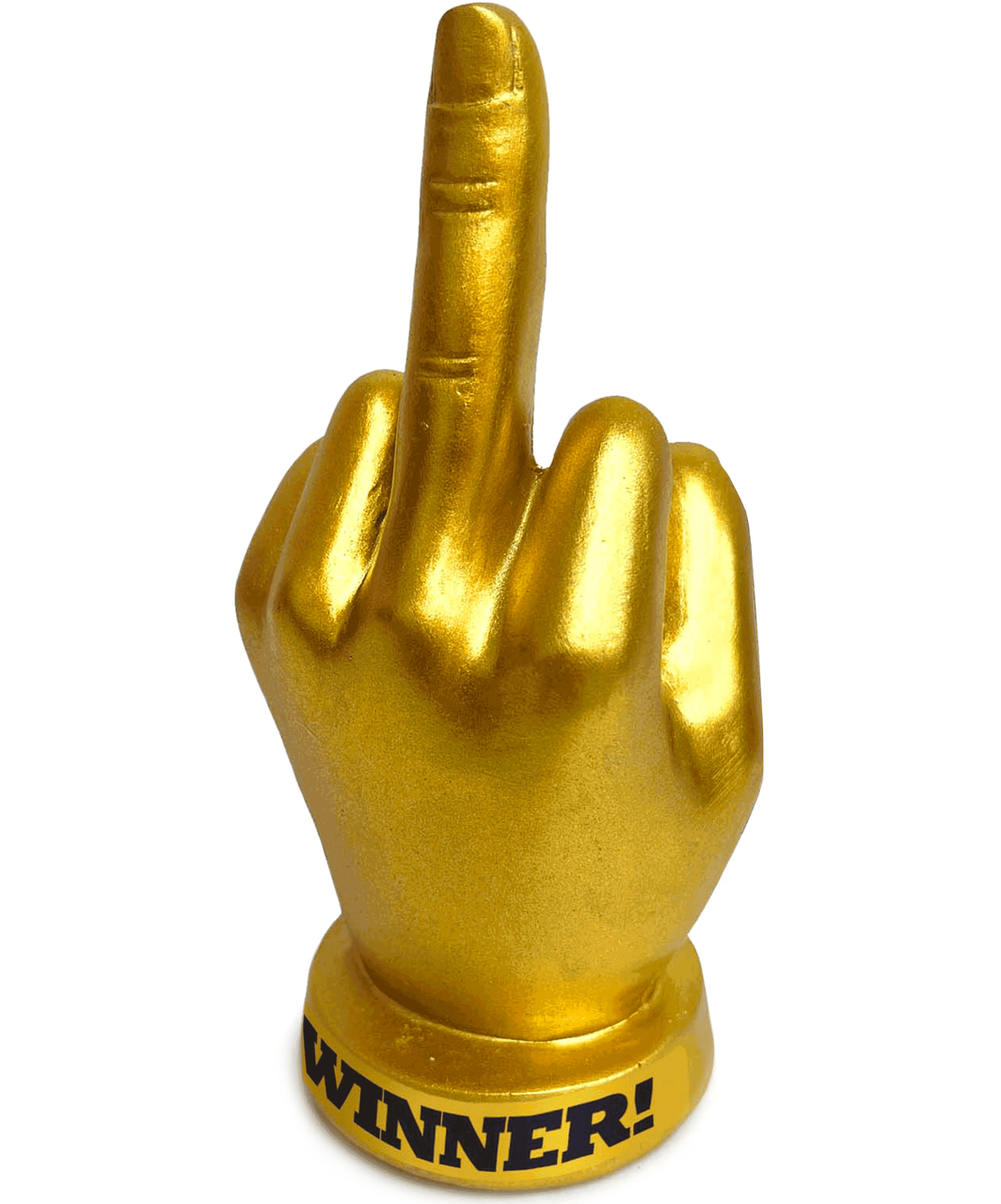 Little Genie Golden F-U Finger Customizable Desk Trophy