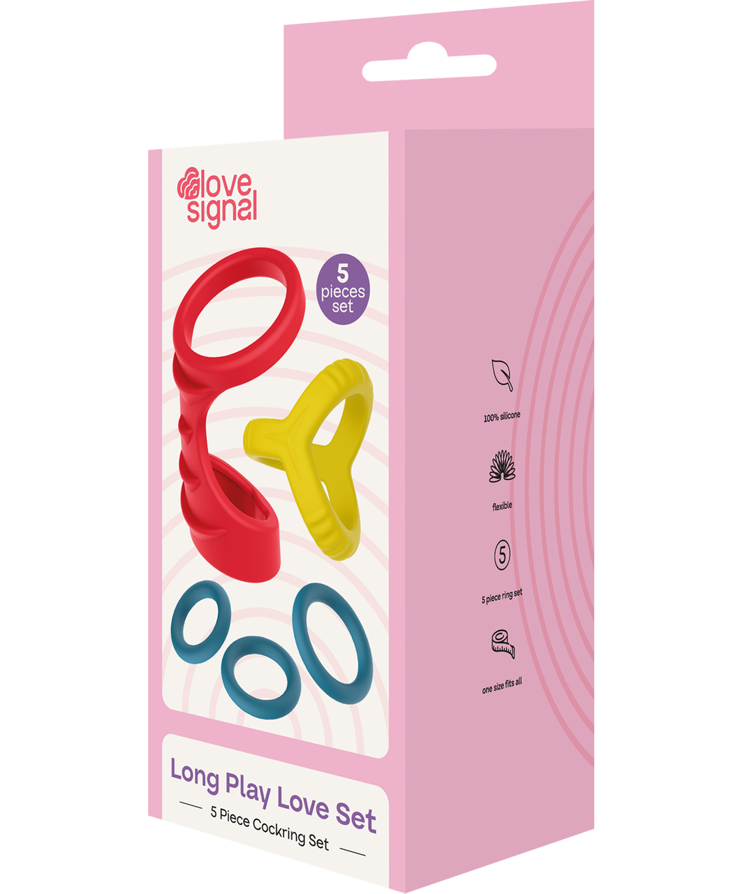 Love Signal zestaw silikonowych pierścieni erekcyjnych