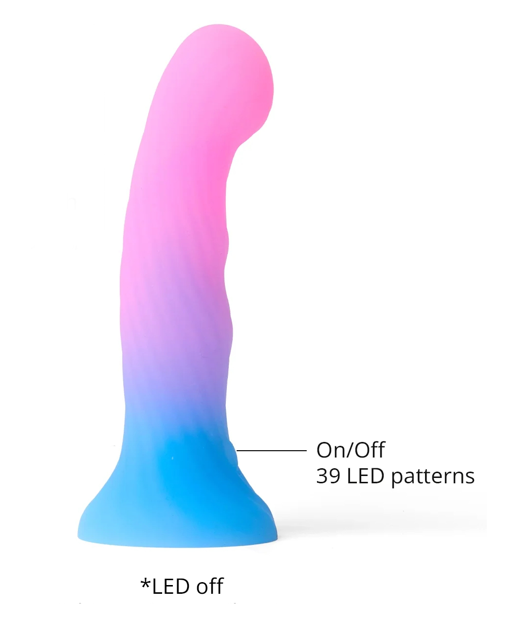 Love to Love Candy Loop dildo silikonowe z oświetleniem