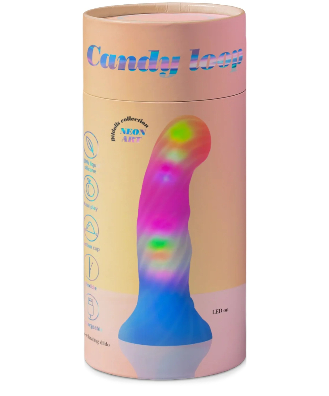 Love to Love Candy Loop dildo silikonowe z oświetleniem