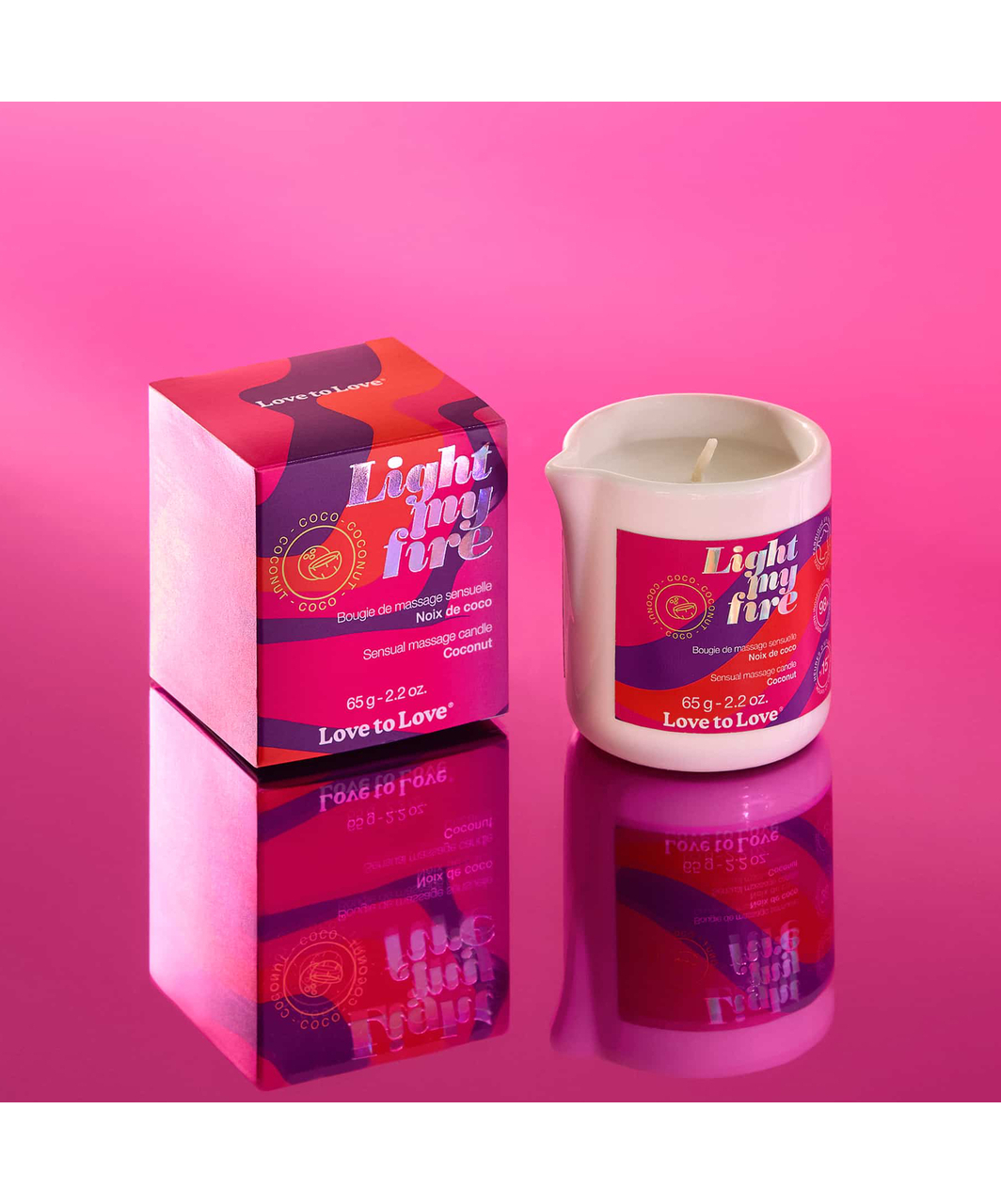 Love to Love aromaatne massaažiküünal (65 g)