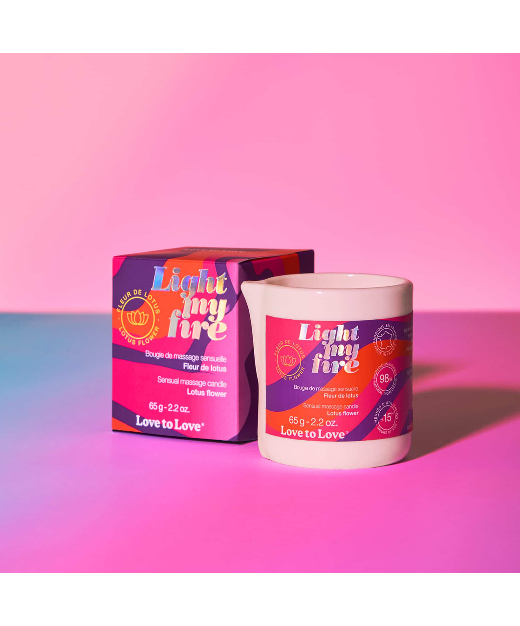 Love to Love aromaatne massaažiküünal (65 g)