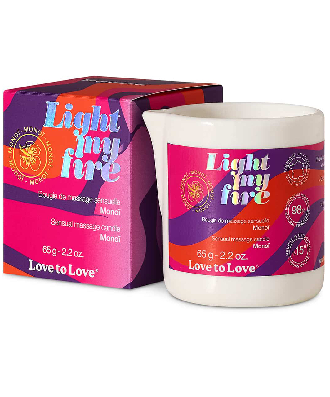 Love to Love aromaatne massaažiküünal (65 g)