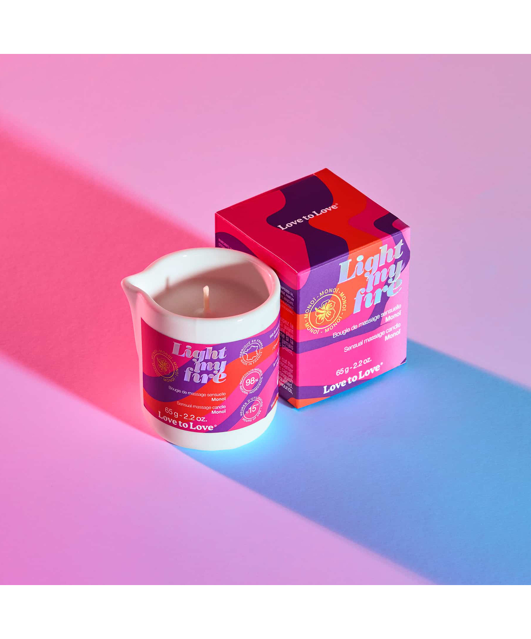 Love to Love aromaatne massaažiküünal (65 g)