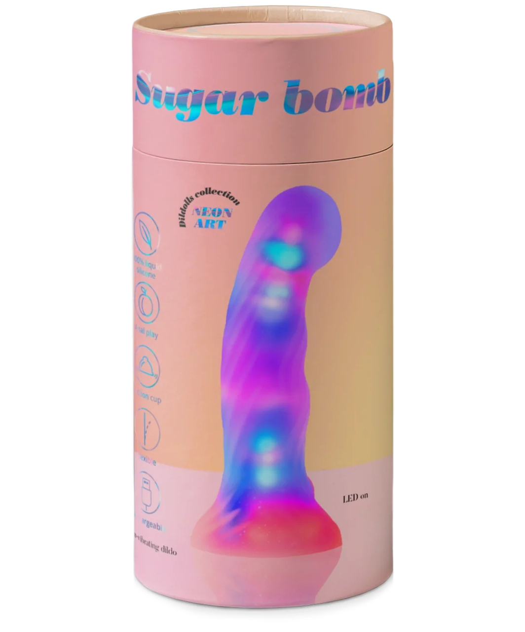 Love to Love Sugar Bomb dildo silikonowe z oświetleniem