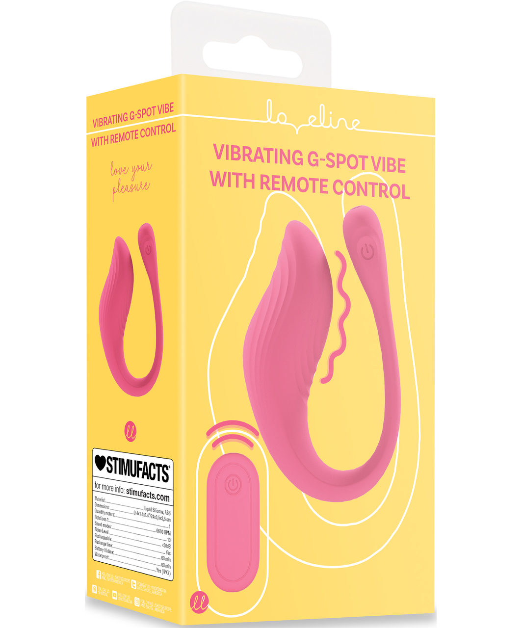 Loveline G-Spot kaugjuhtimispuldiga vibreeriv muna