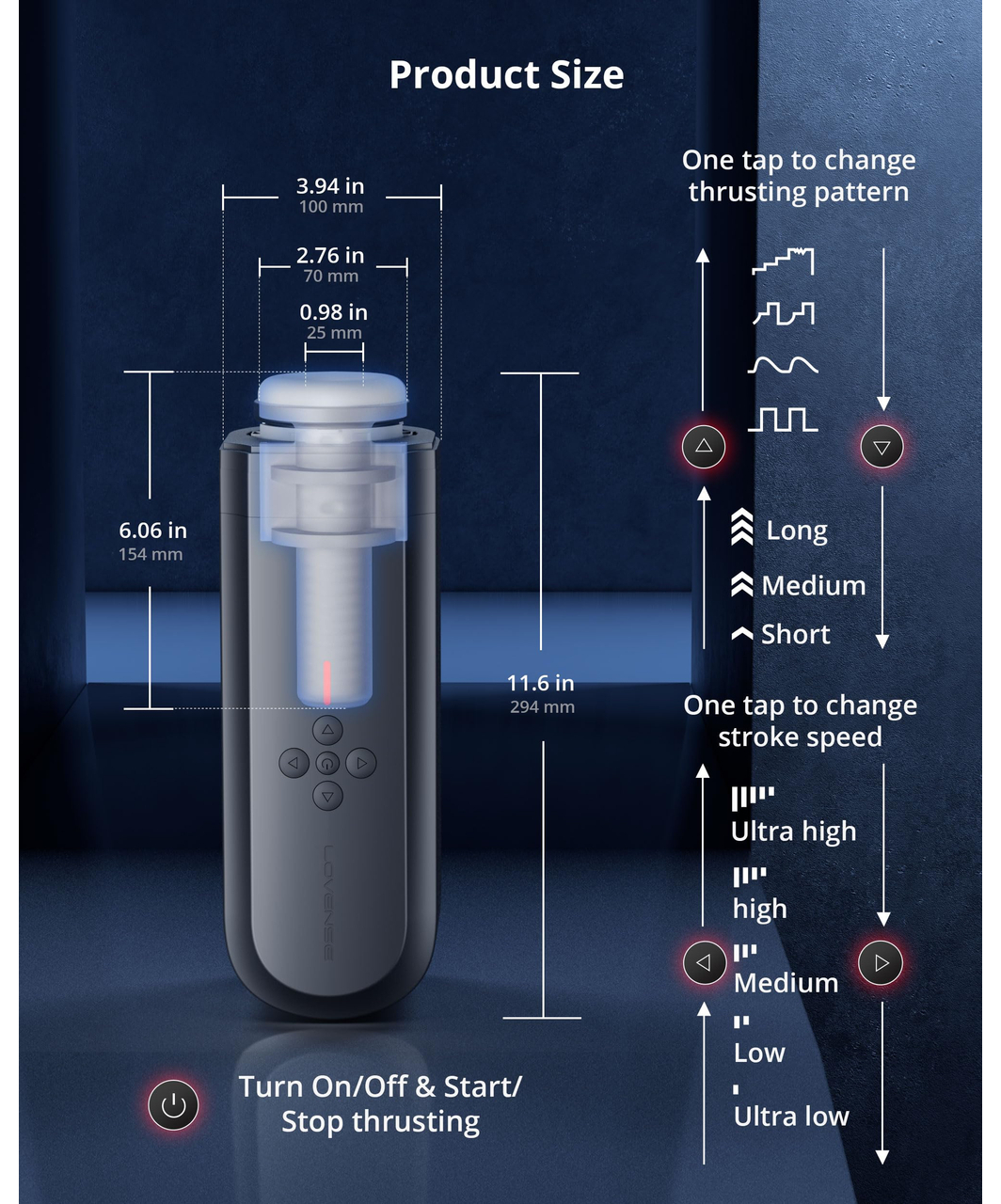 Lovense Solace tālvadības automatizēts masturbators