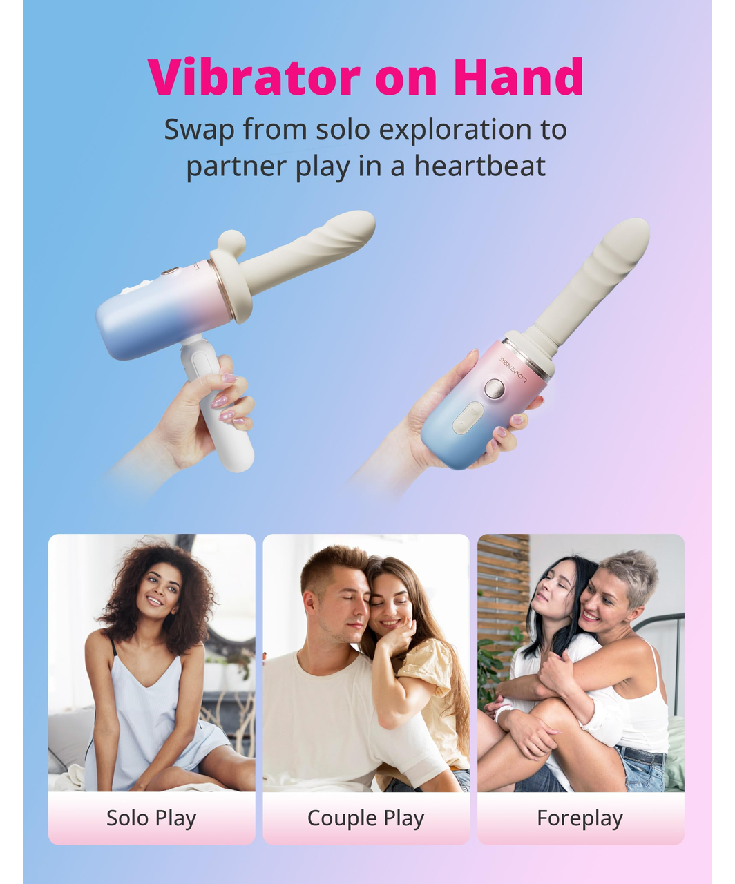 Lovense Spinel App-controlled Portable Thrusting & Heating Vibrator