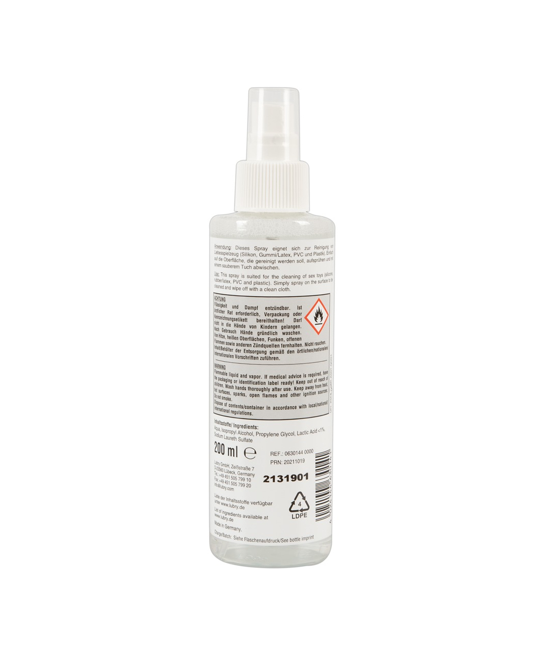 LUST sex toy disinfecting cleaner (50 / 200 ml)
