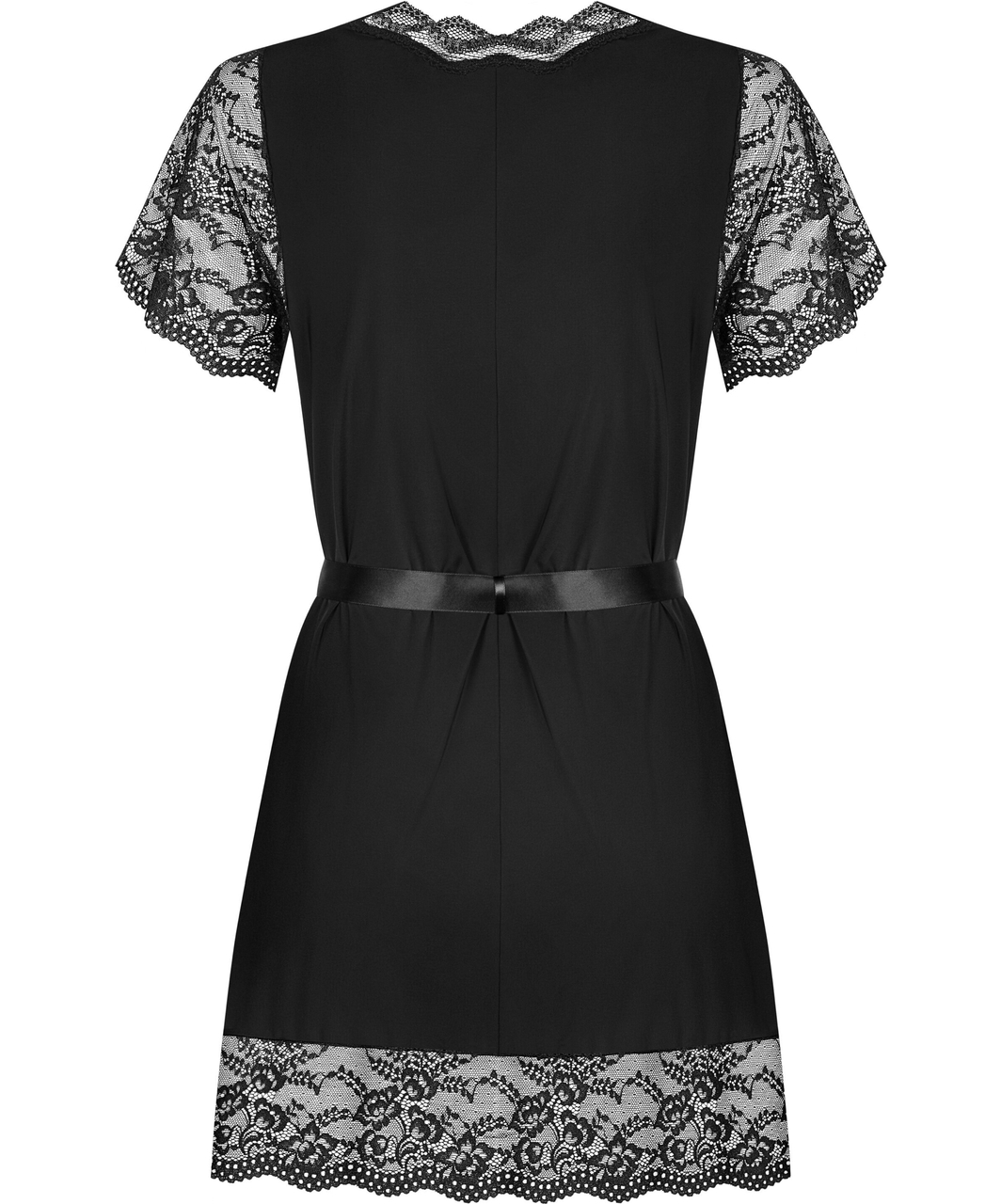 Obsessive Luvae black lace peignoir