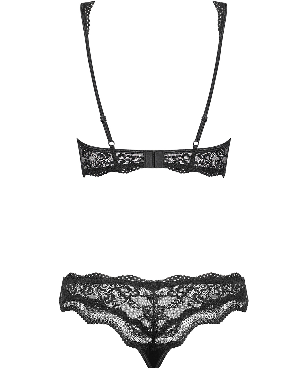 Obsessive Luvae black lace lingerie set