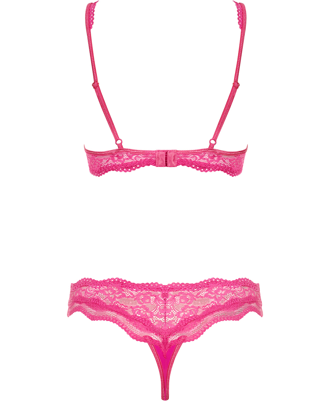 Obsessive Luvae pink lace lingerie set