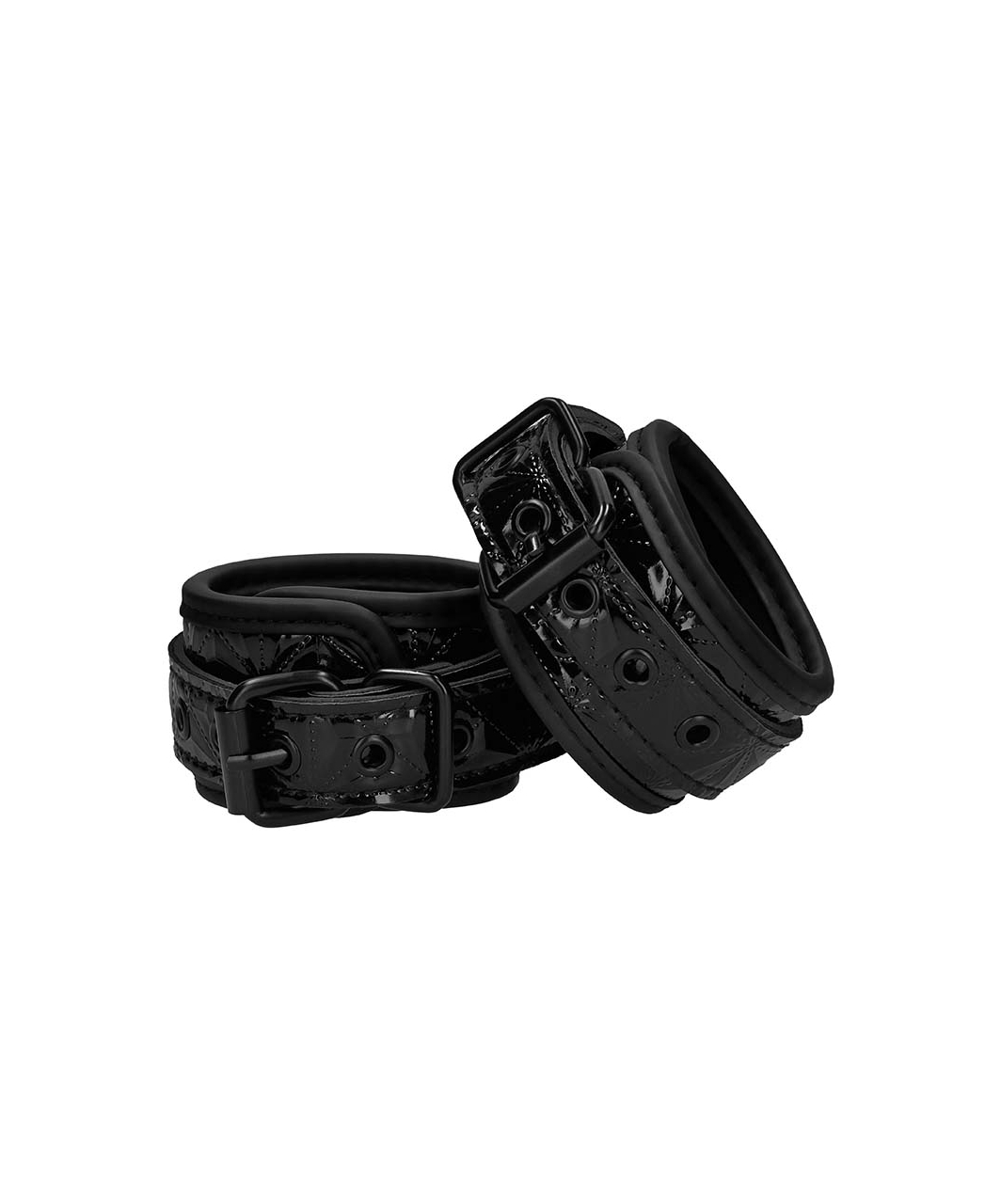 Ouch! black vinyl wrist cuffs