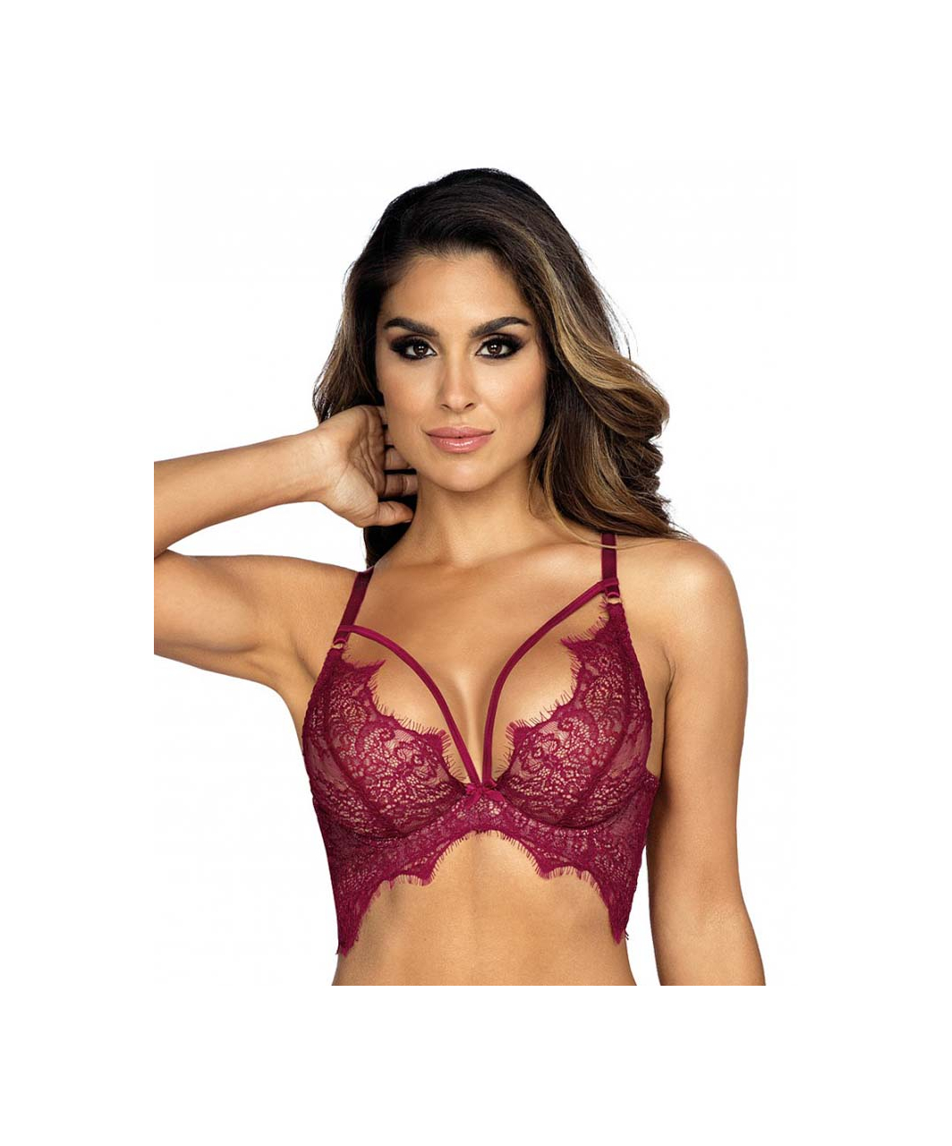 Axami Sexy Malaga Loca burgundy bralette