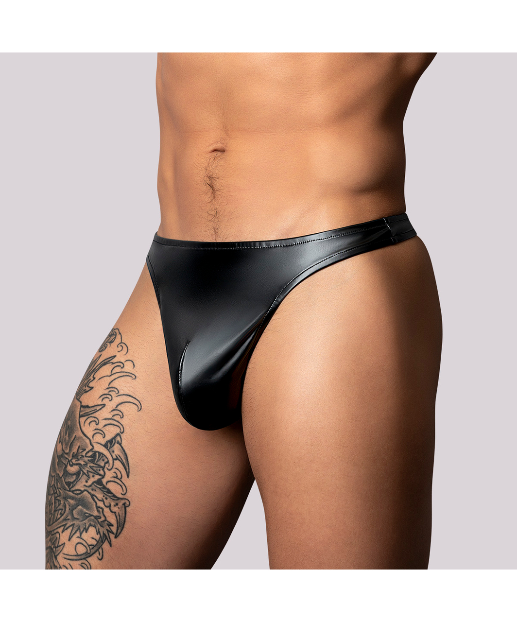 Male Power Liquid Onyx melni matēti stringi