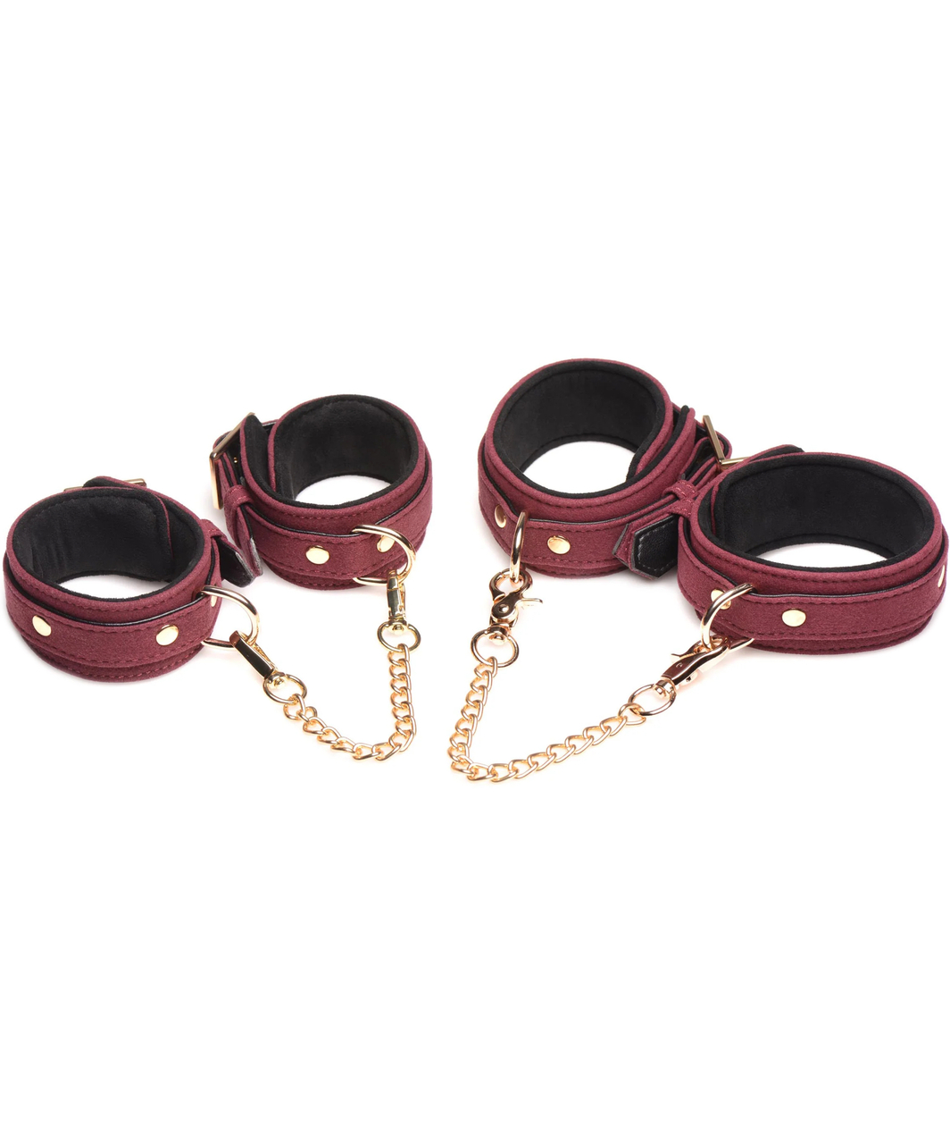 Master Series 6 Piece Velvet Bondage Set