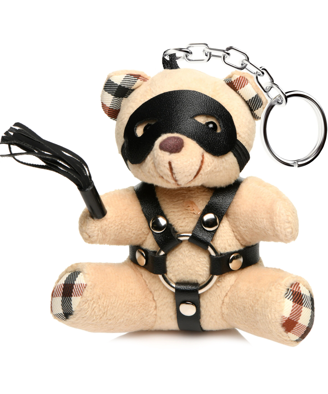 Master Series BDSM Kinky Teddy Bear raktų pakabukas