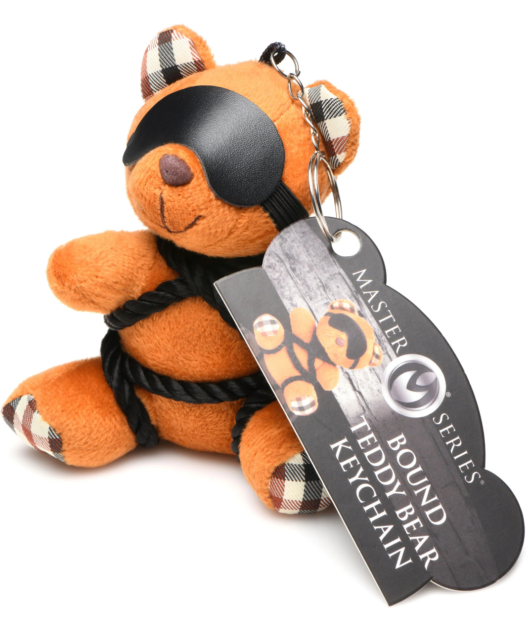 Master Series Bound Kinky Teddy Bear Keychain