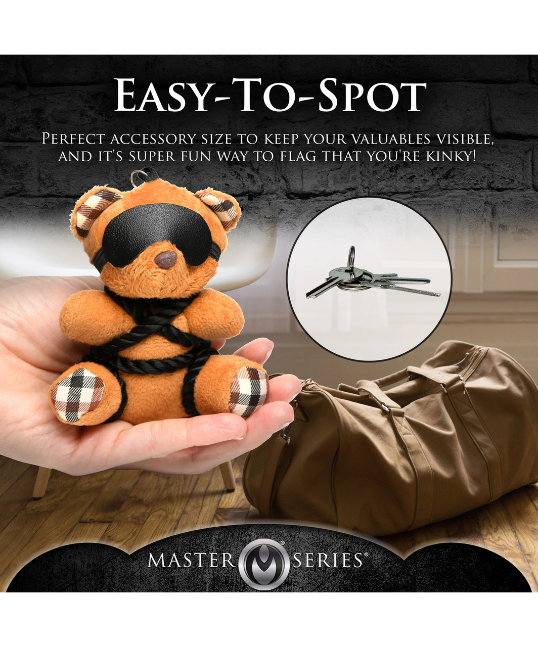 Master Series Bound Kinky Teddy Bear брелок