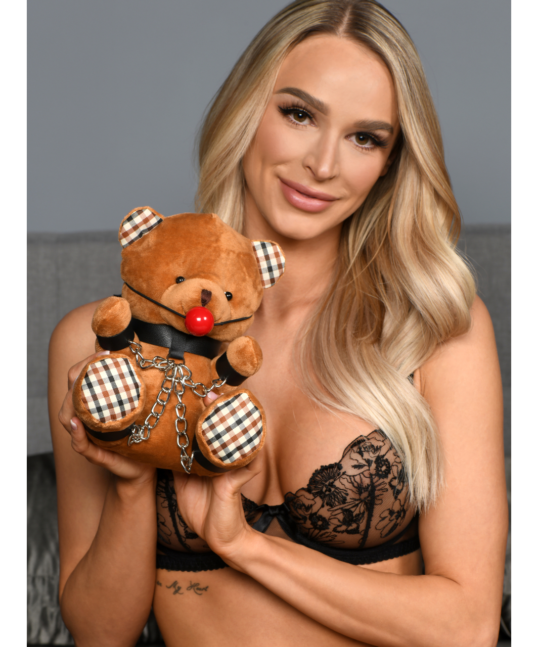 Master Series Gagged Kinky Teddy Bear pliušinis meškiukas