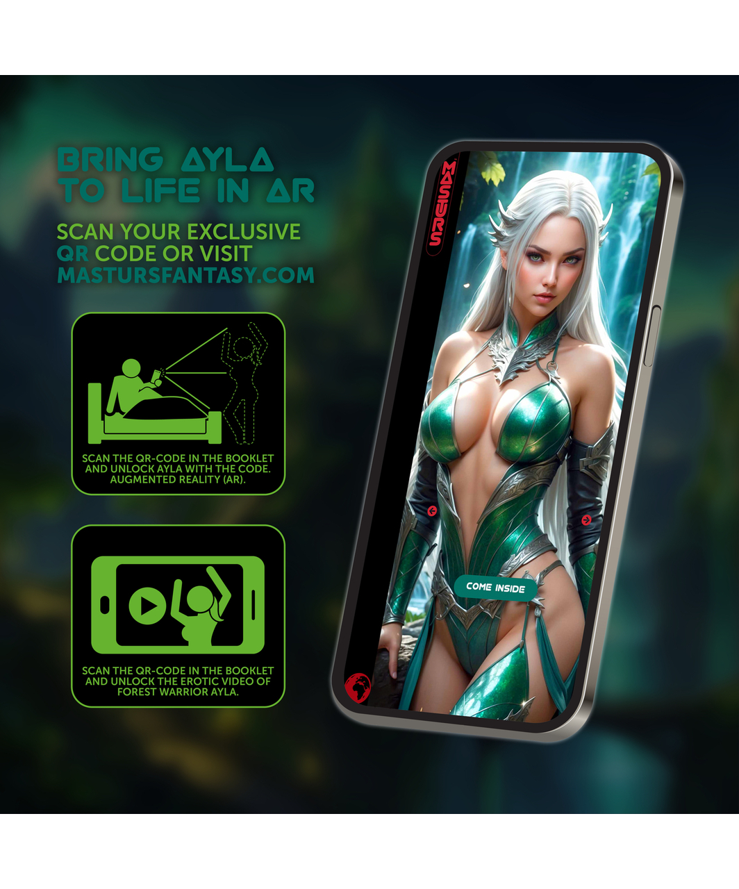 Masturs Forest Warrior Ayla monitoimimasturbaattori