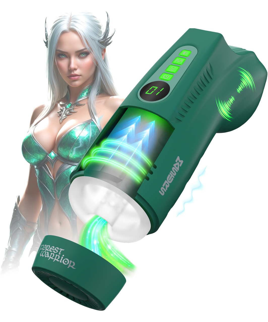 Masturs Forest Warrior Ayla monitoimimasturbaattori