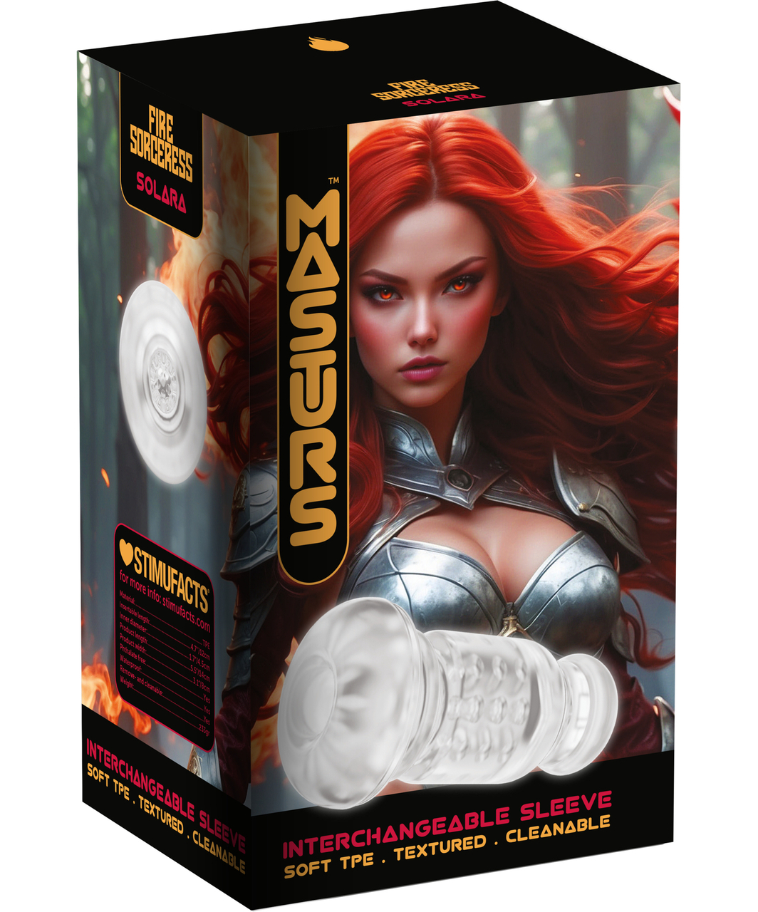 Masturs vaihdettava mansetti masturbaattorille Solara