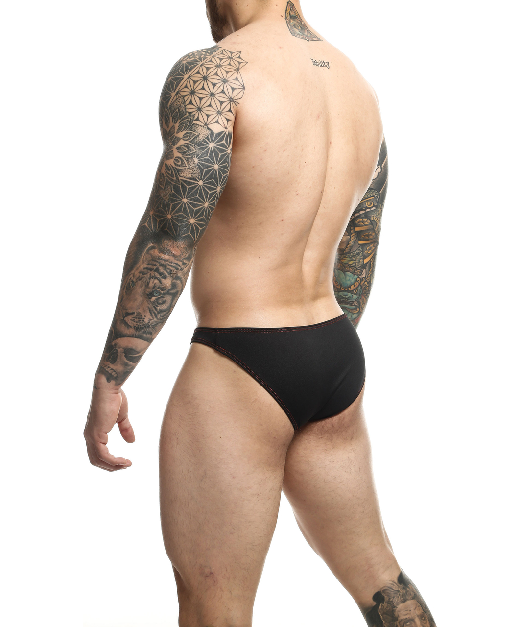 MOB Tucan black funny mens bikini briefs