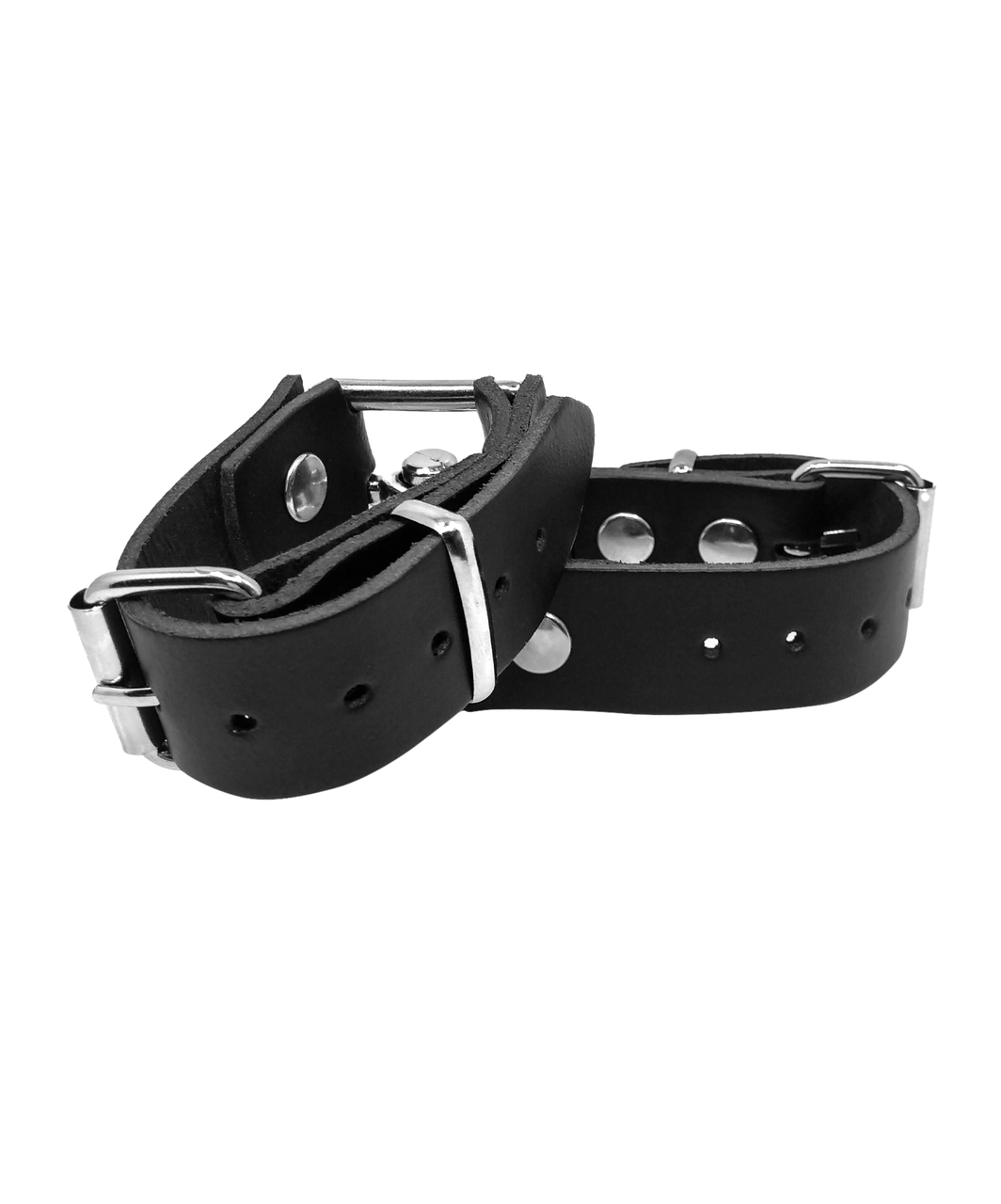 Mister B leather wrist cuffs