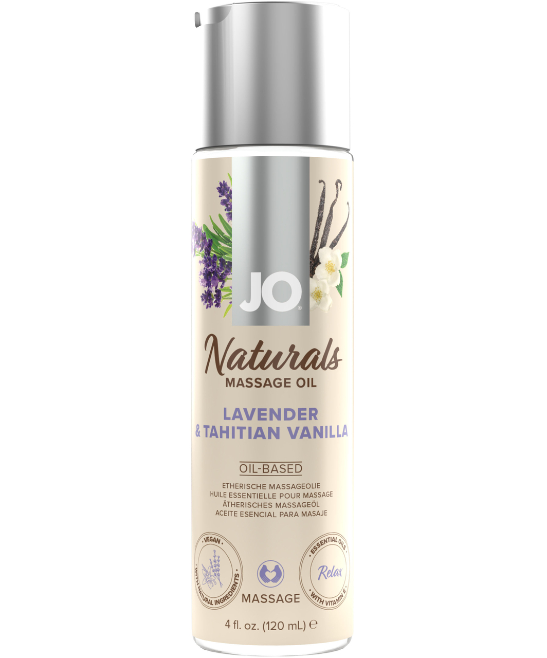 JO Naturals Massage Oil (120 ml)